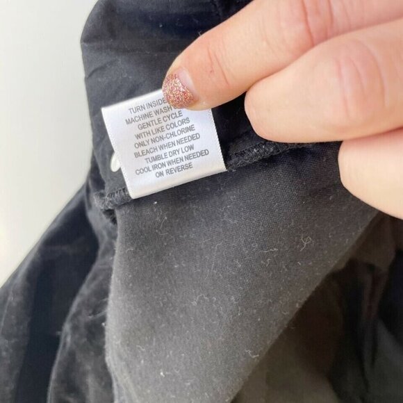 Modcloth Ankle Skinny Pants Womens Plus Size 22 Black Velvet High Rise Pockets - Picture 6 of 9